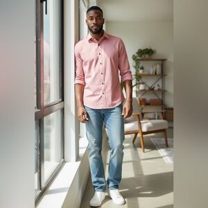 Express 1MX Extra Slim Fit Button Down Shirt